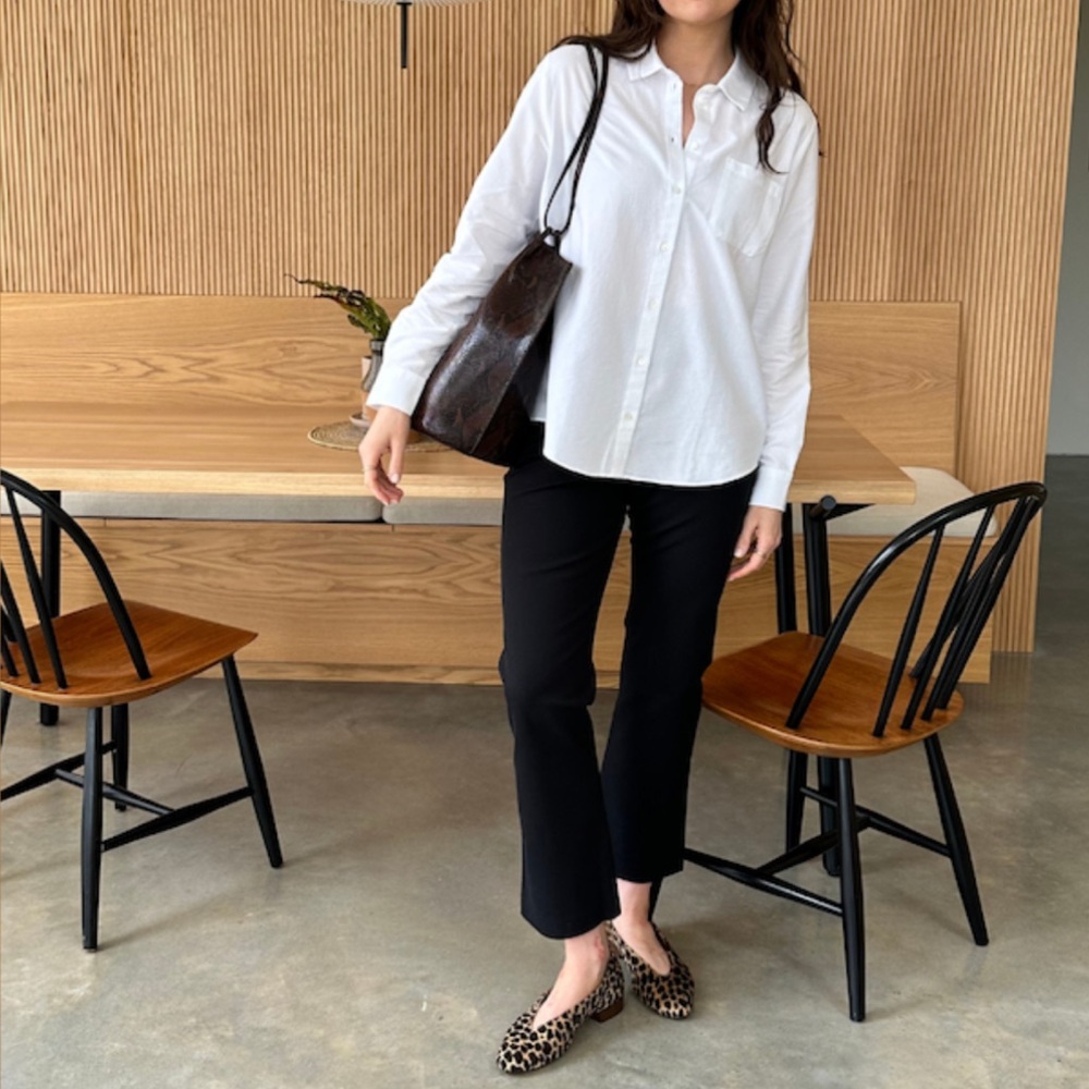 Ann Taylor Black Ankle Trouser Pants